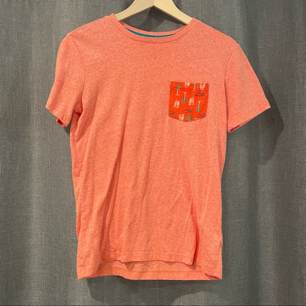 Tropical Orange Shirt with Chestpocket